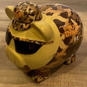 A&E Duck Dynasty Ceramic Camo Piggy Bank “Not Your Average Millionaire” 2013